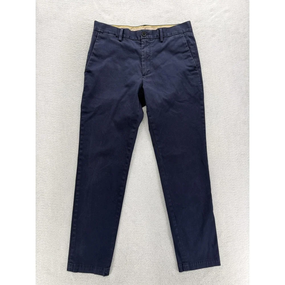 Banana Republic Rapid Movement Chino Pants Mens 31x32 Blue Slim Fit Stretch